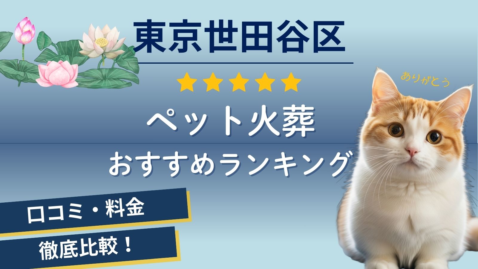 【ペット火葬】世田谷区の口コミ評判ランキング5選！持ち込みで火葬できる霊園や寺はある？