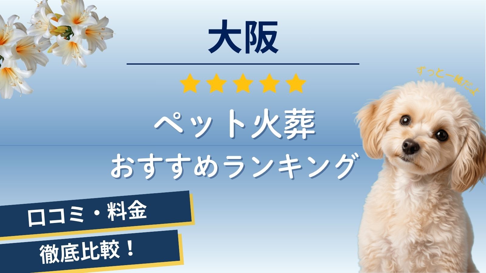 ペット火葬大阪のおすすめ口コミランキング