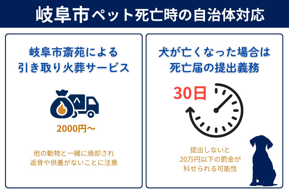岐阜市でペットが亡くなった時の市役所対応